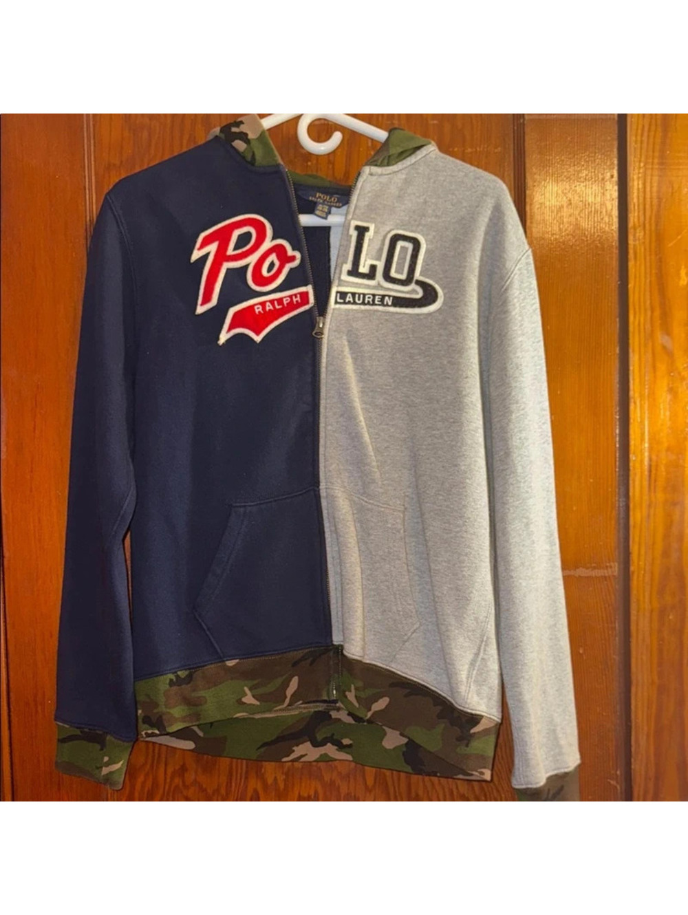 Polo by Ralph Lauren Navy and Gray Hoodie